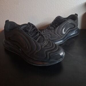 Size 12- Nike Air Max 720 Triple Black AO9294-007 No Box